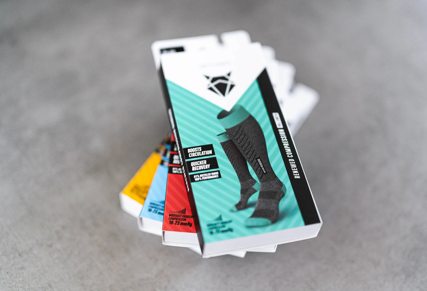 INCYLENCE RENEWED 壓力運動機能襪 V1 GREEN