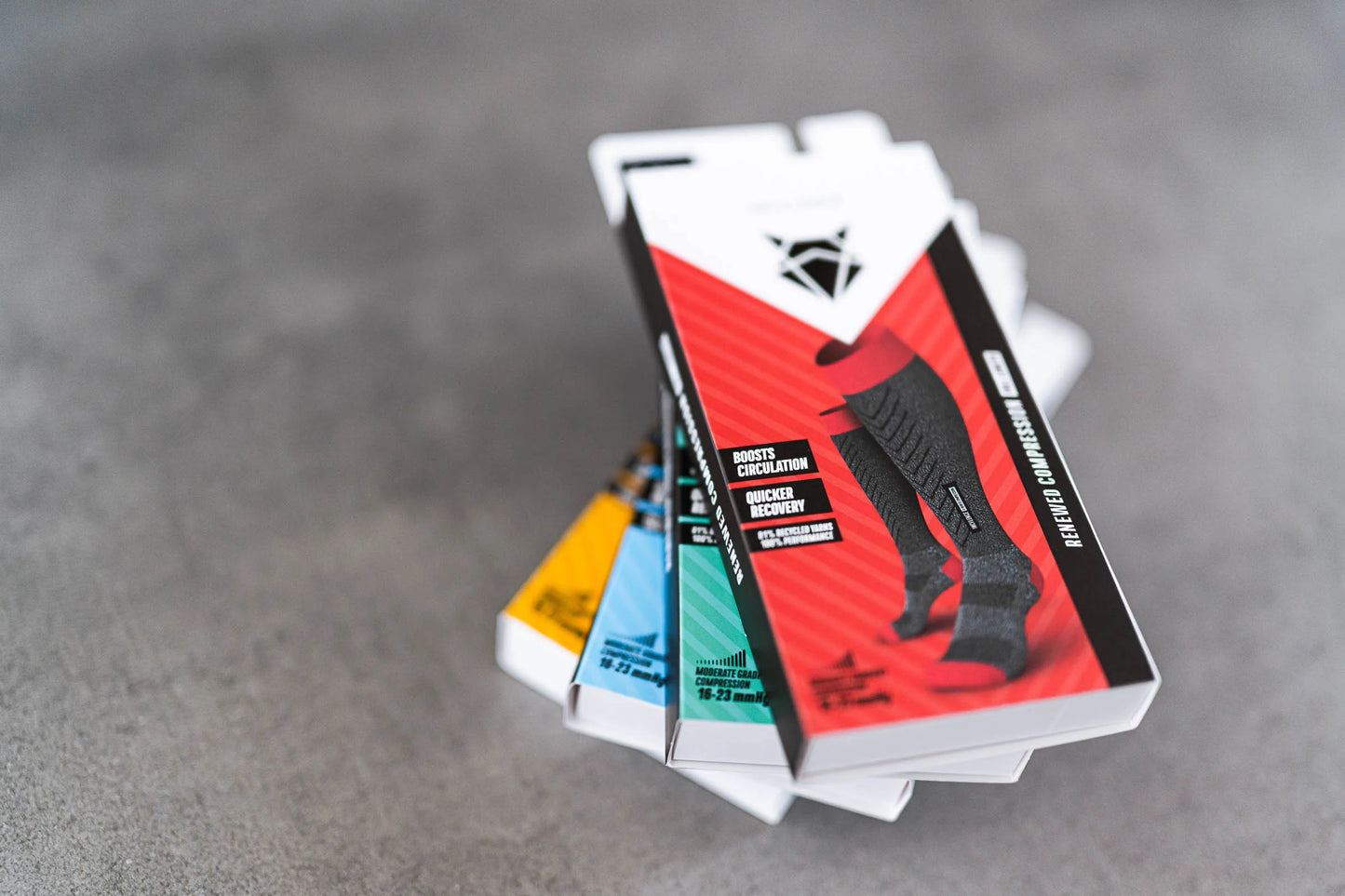 INCYLENCE RENEWED 壓力運動機能襪 V1 RED