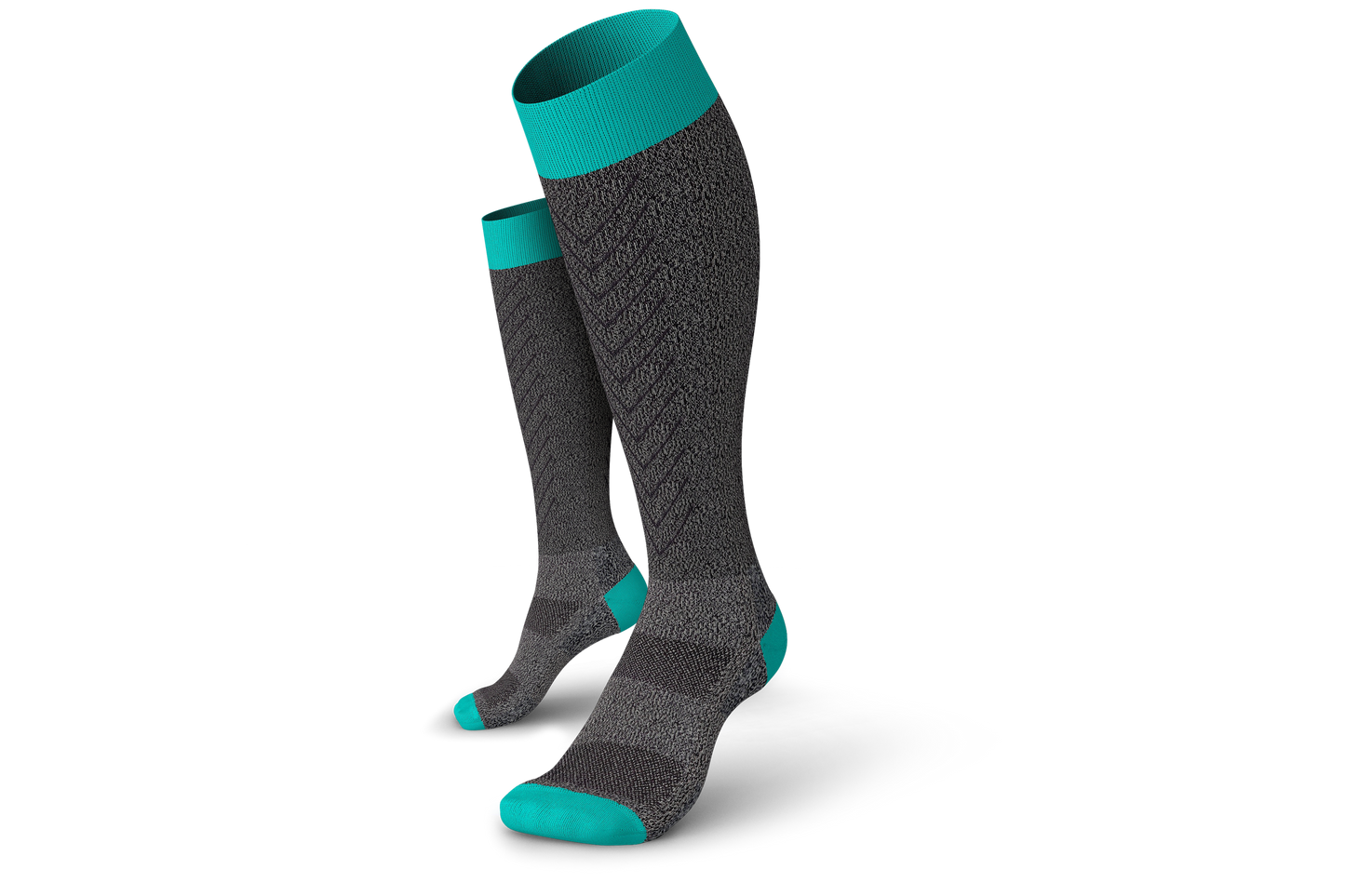 INCYLENCE RENEWED 壓力運動機能襪 V2 DARK GREY CYAN