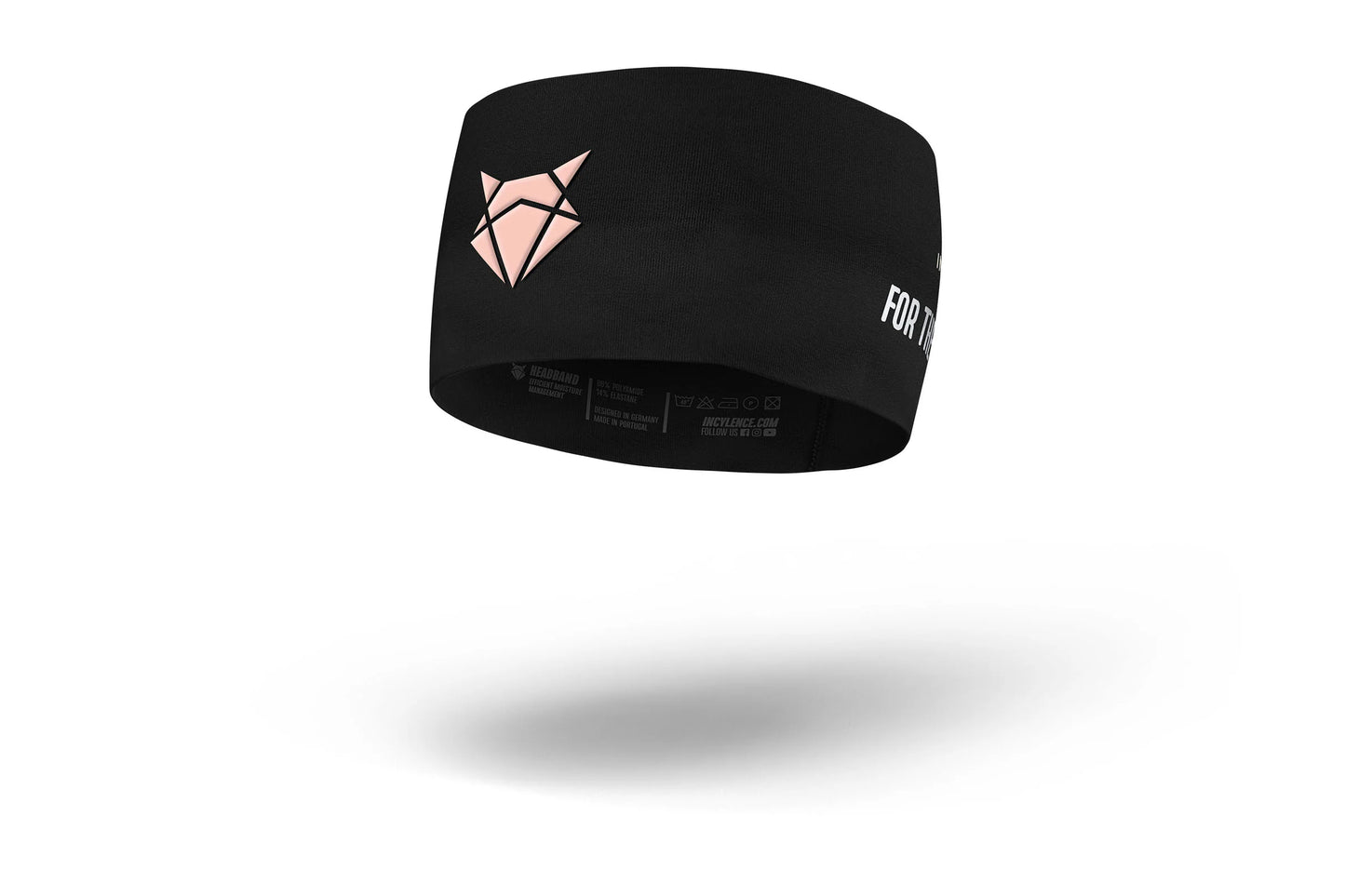 INCYLENCE 寬版頭帶 V1 BLACK LIGHT PINK