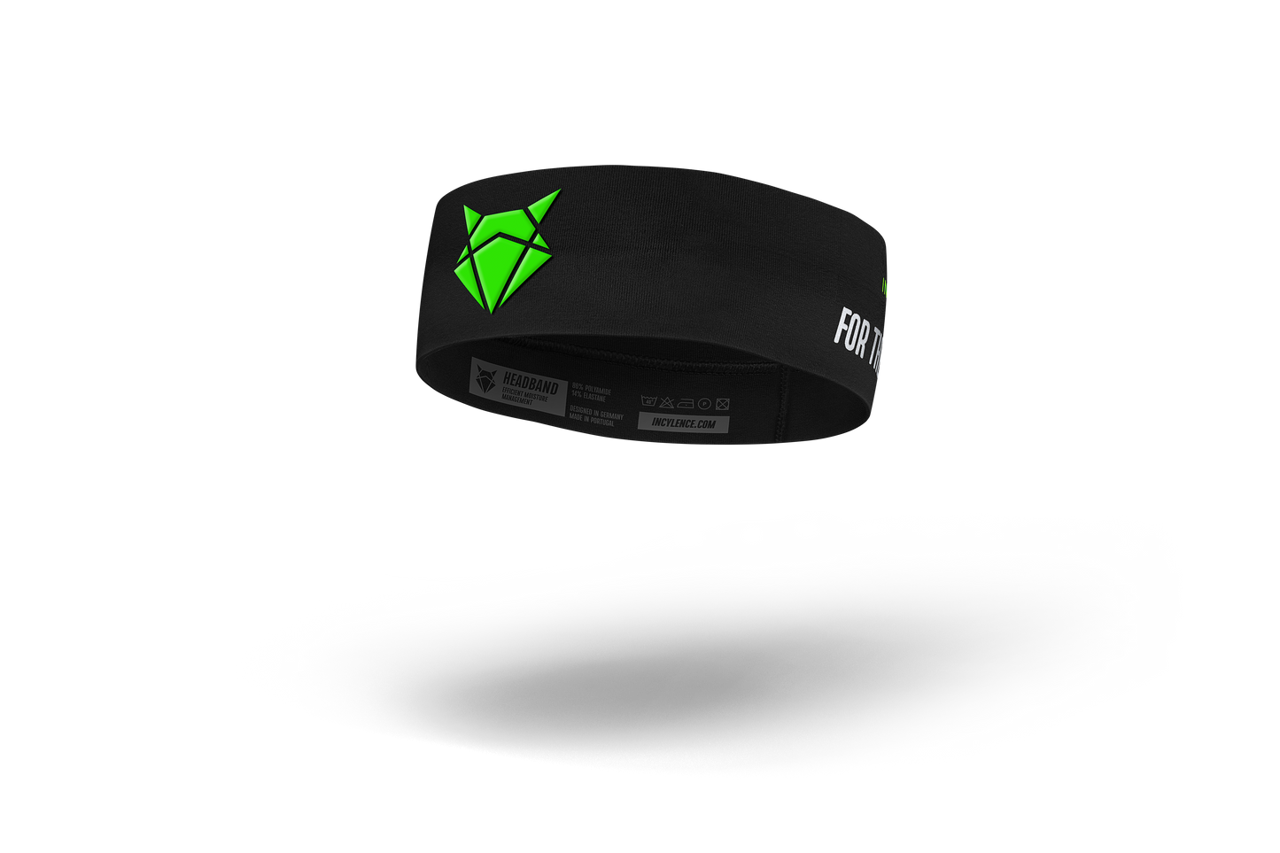 INCYLENCE 窄版頭帶 V1 BLACK NEON GREEN