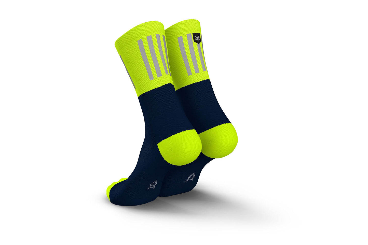 INCYLENCE HIGH-VIZ V3 反光跑步機能襪 BLUE CANARY