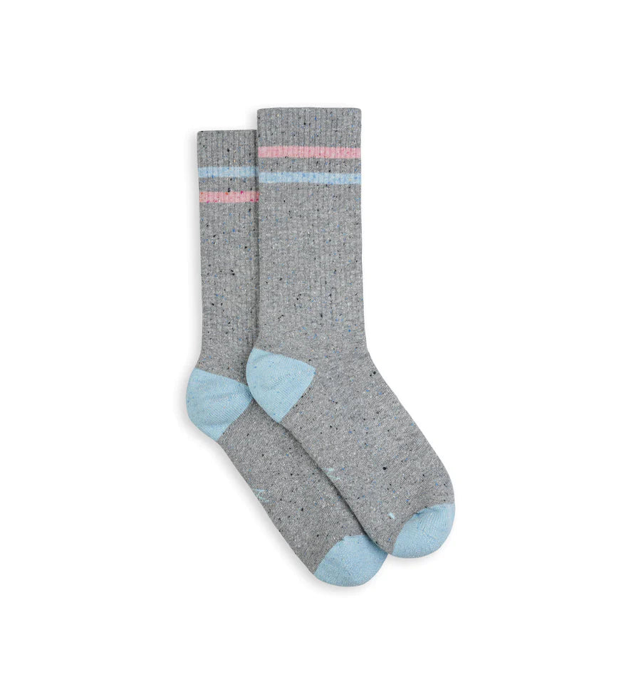 INCYLENCE 柔軟質感休閒襪 LIFESTYLE ONE GREY BLUE
