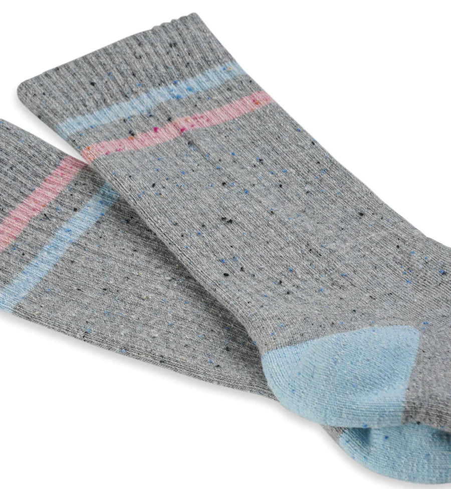 INCYLENCE 柔軟質感休閒襪 LIFESTYLE ONE GREY BLUE