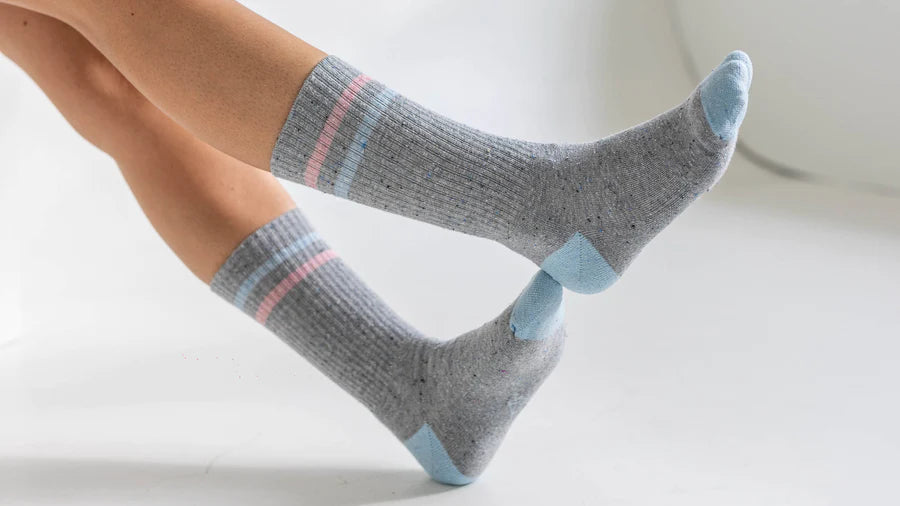 INCYLENCE 柔軟質感休閒襪 LIFESTYLE ONE GREY BLUE