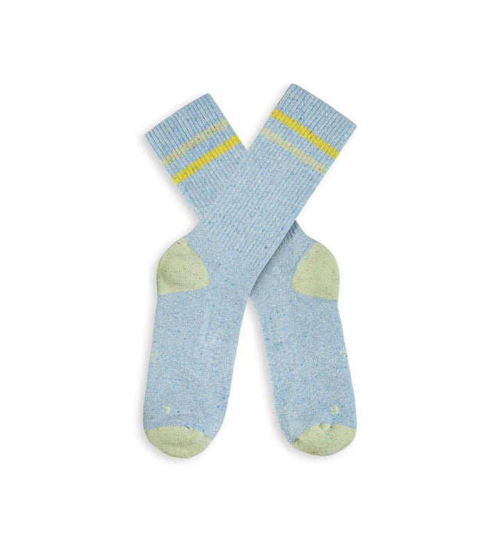 INCYLENCE 柔軟質感休閒襪 LIFESTYLE ONE SKY BLUE GREEN