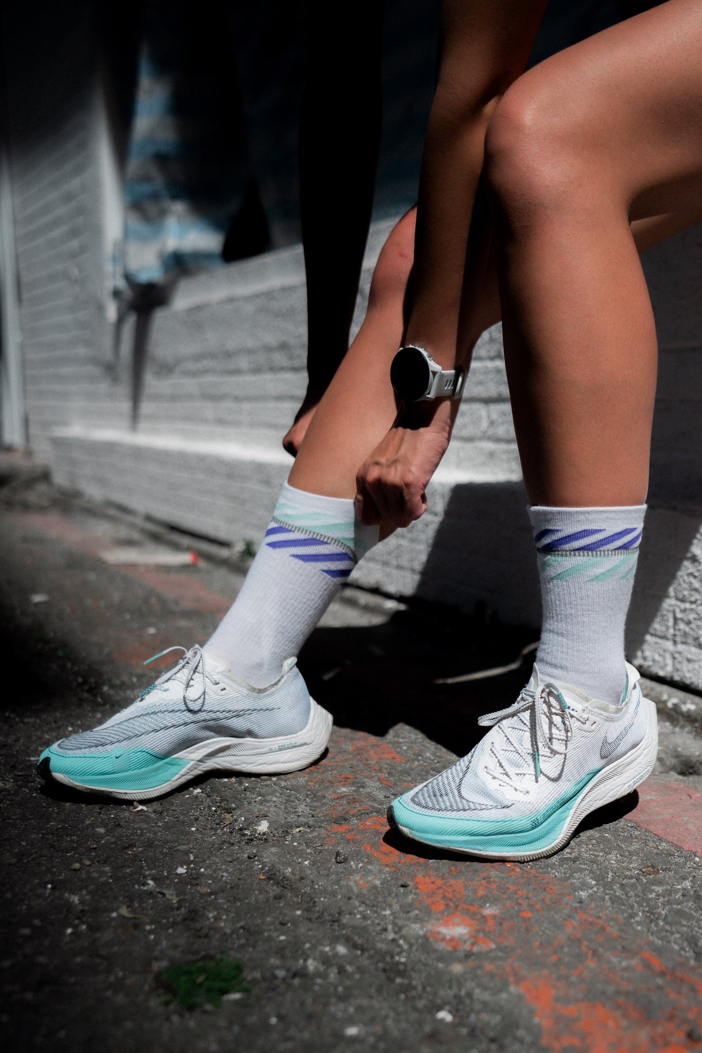 INCYLENCE MERINO LIGHT 羊毛機能襪 LANES LIGHT GREY PURPLE