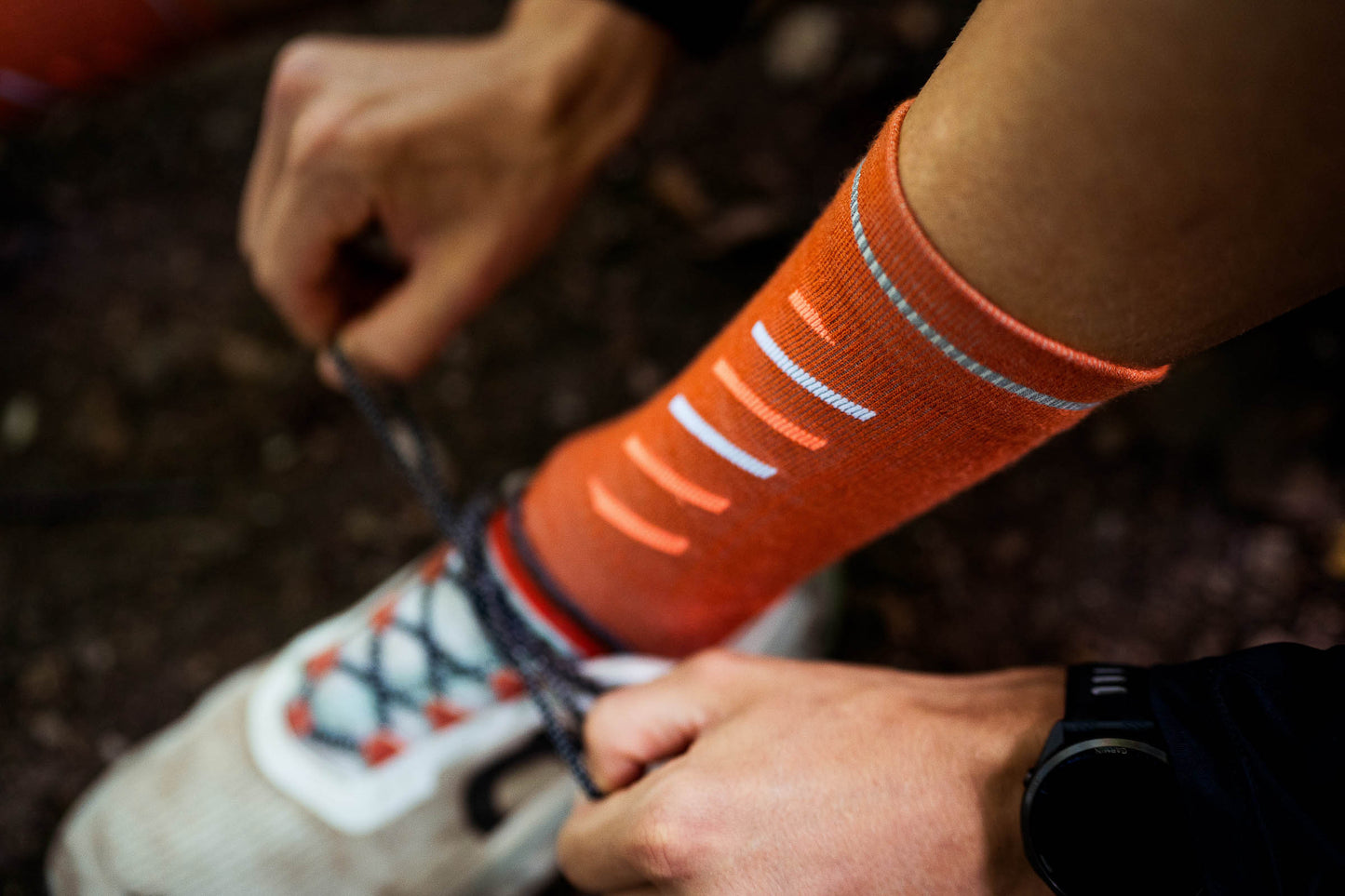 INCYLENCE MERINO RISE 羊毛機能襪 ORANGE