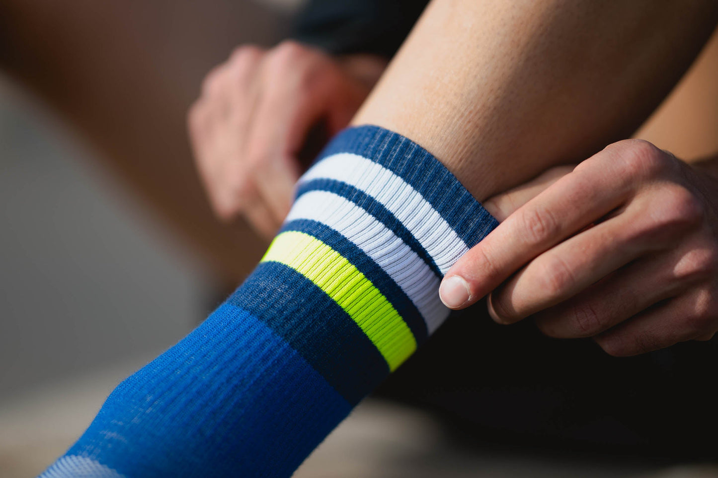 INCYLENCE MERINO STRIVE 羊毛運動機能襪 BLUE CANARY