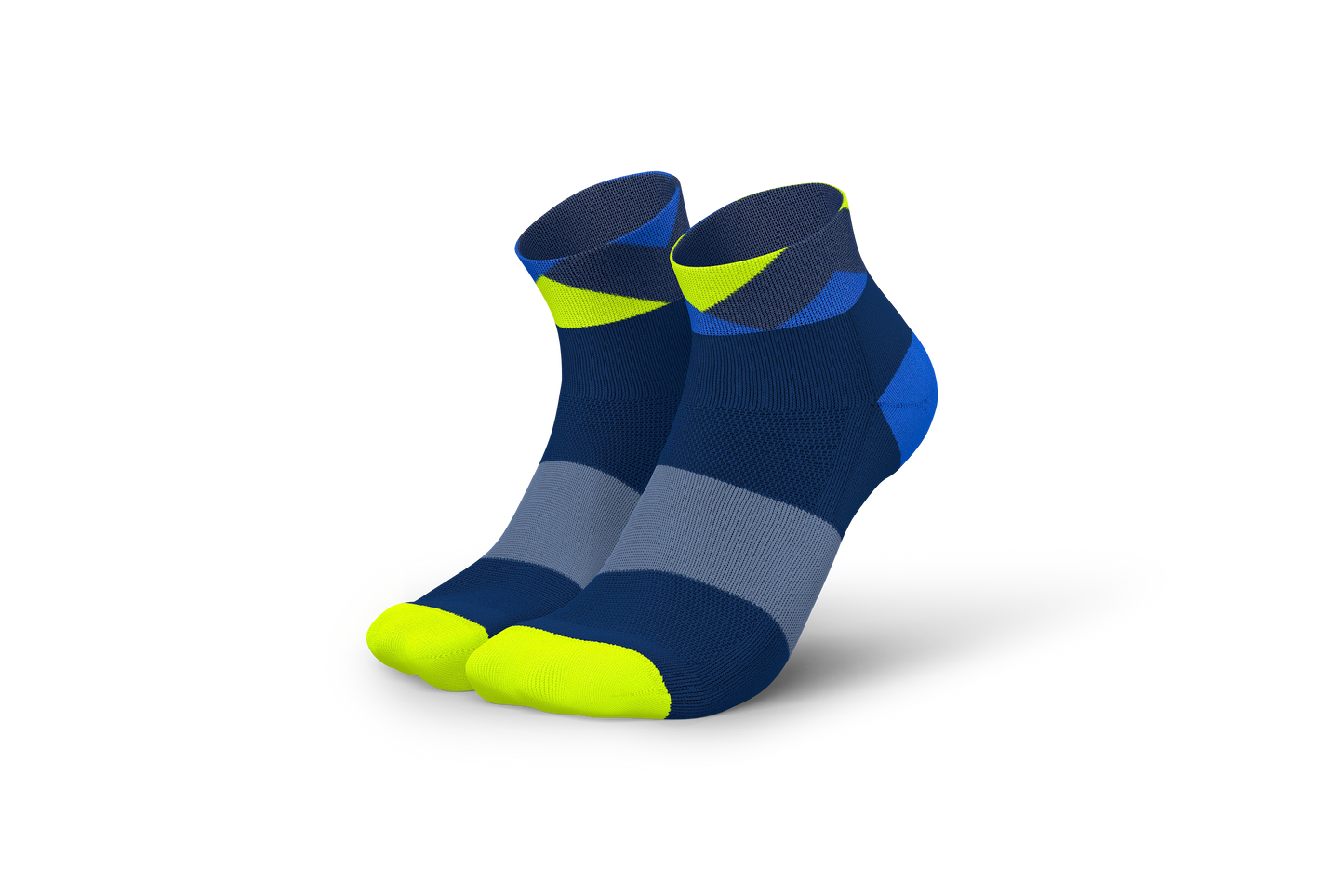 INCYLENCE 跑步運動機能短襪 Peaks Short Navy Blue Canary