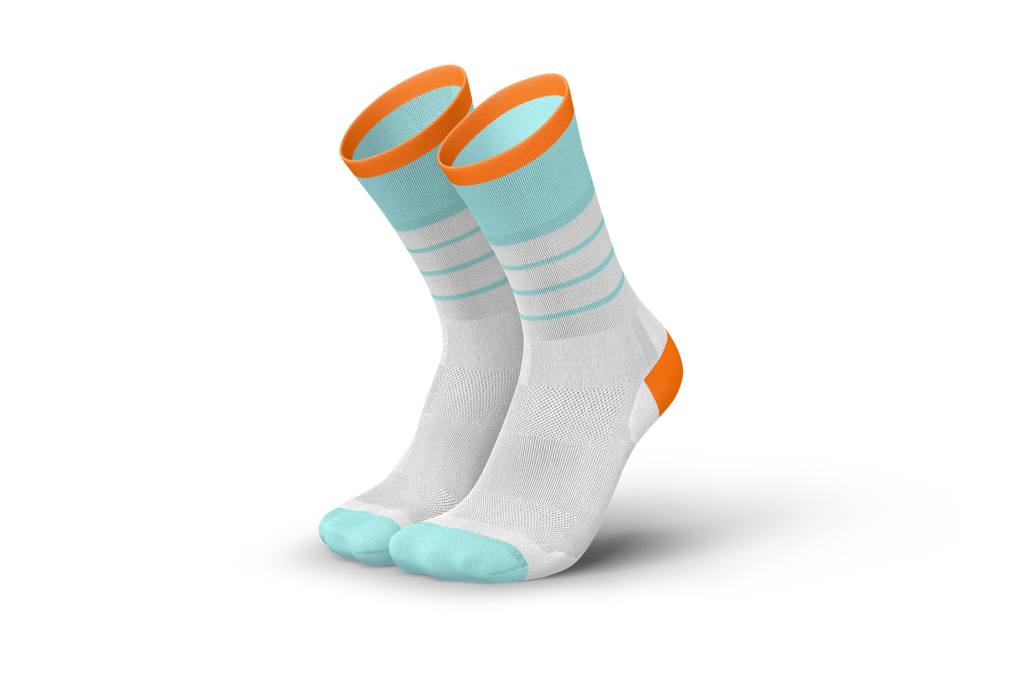 INCYLENCE 三鐵運動機能襪 Stripes V2 Mint Orange
