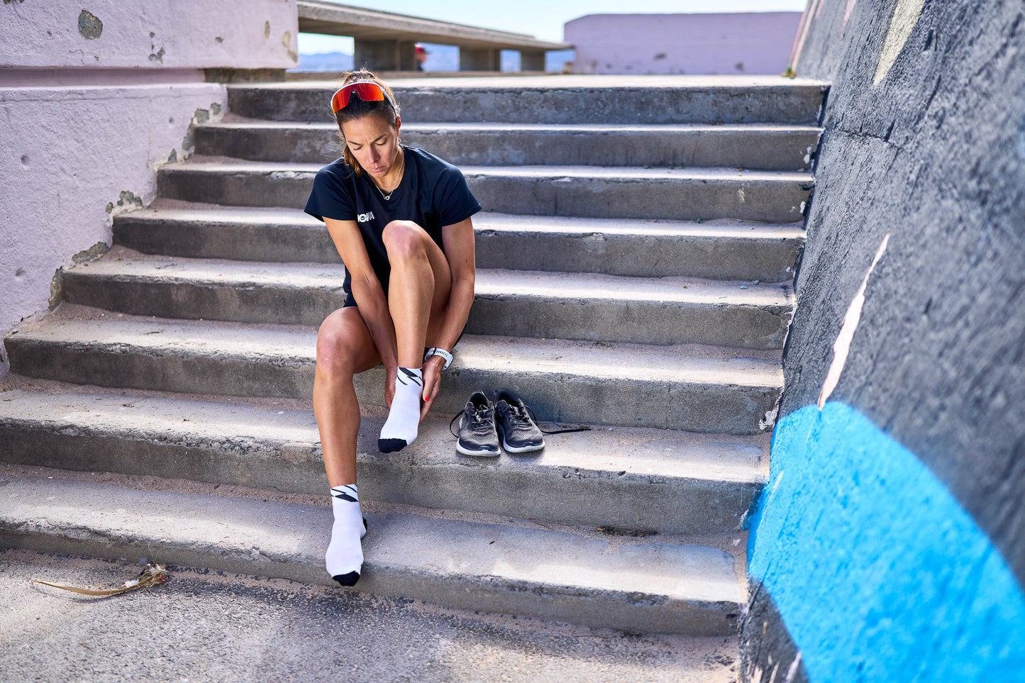 INCYLENCE 三鐵運動機能短襪 Angles Short White