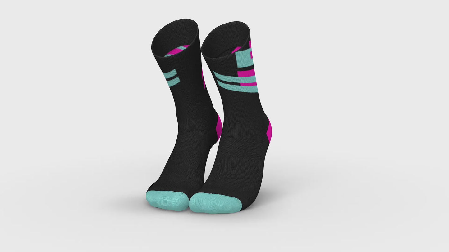 在圖庫查看器中加載和播放視頻, INCYLENCE 環保運動襪  PHILIPP PFLIEGER TRAINING V4 BLACK MINT PINK