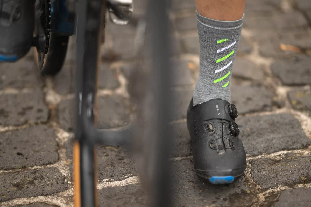 INCYLENCE MERINO RISE 羊毛機能襪 GREY GREEN