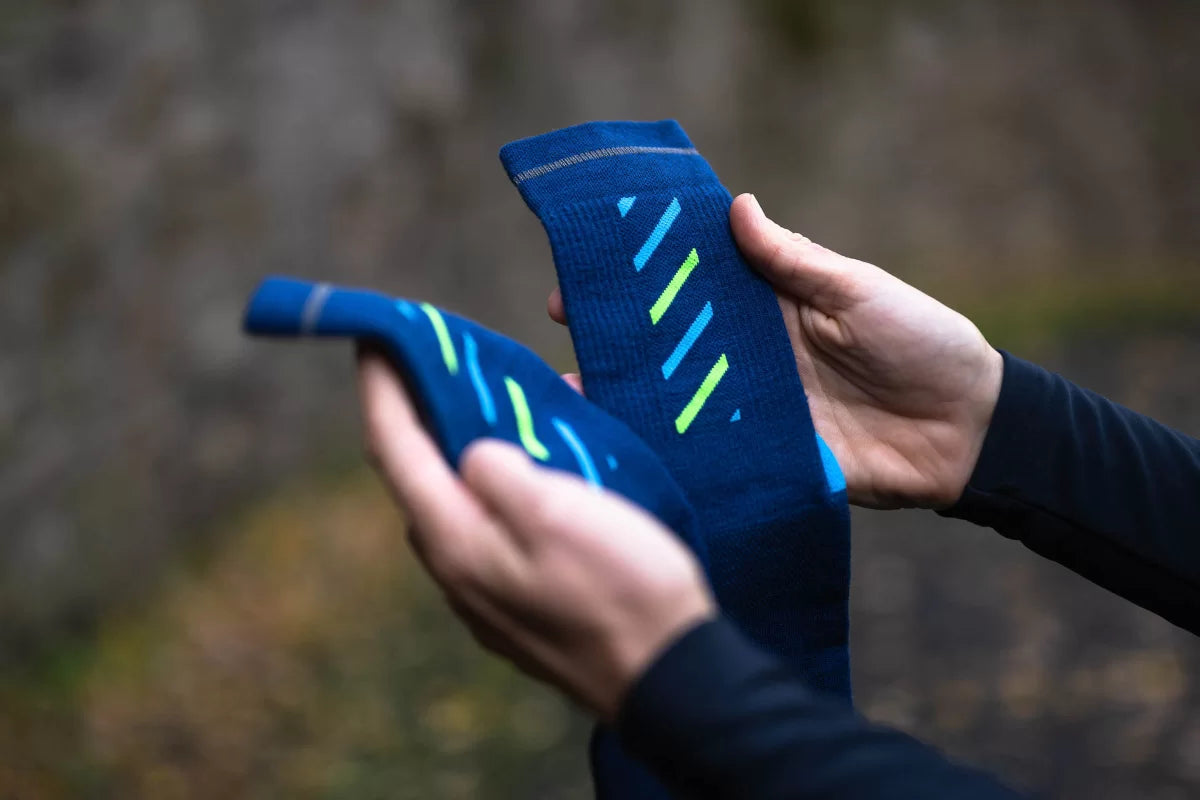 INCYLENCE MERINO RISE 羊毛機能襪 NAVY CANARY