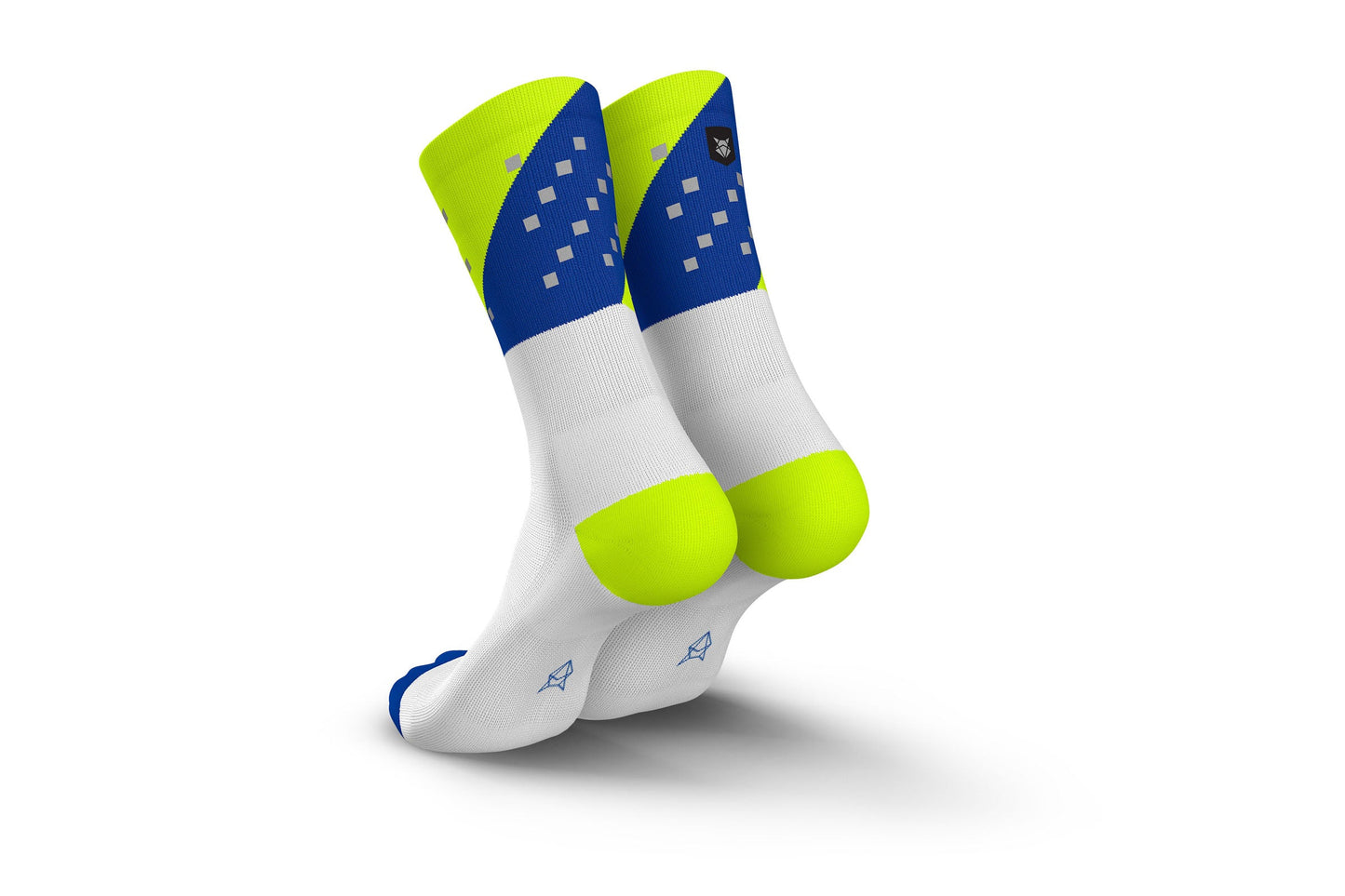 INCYLENCE HIGH-VIZ V4 反光跑步機能襪 CANARY BLUE