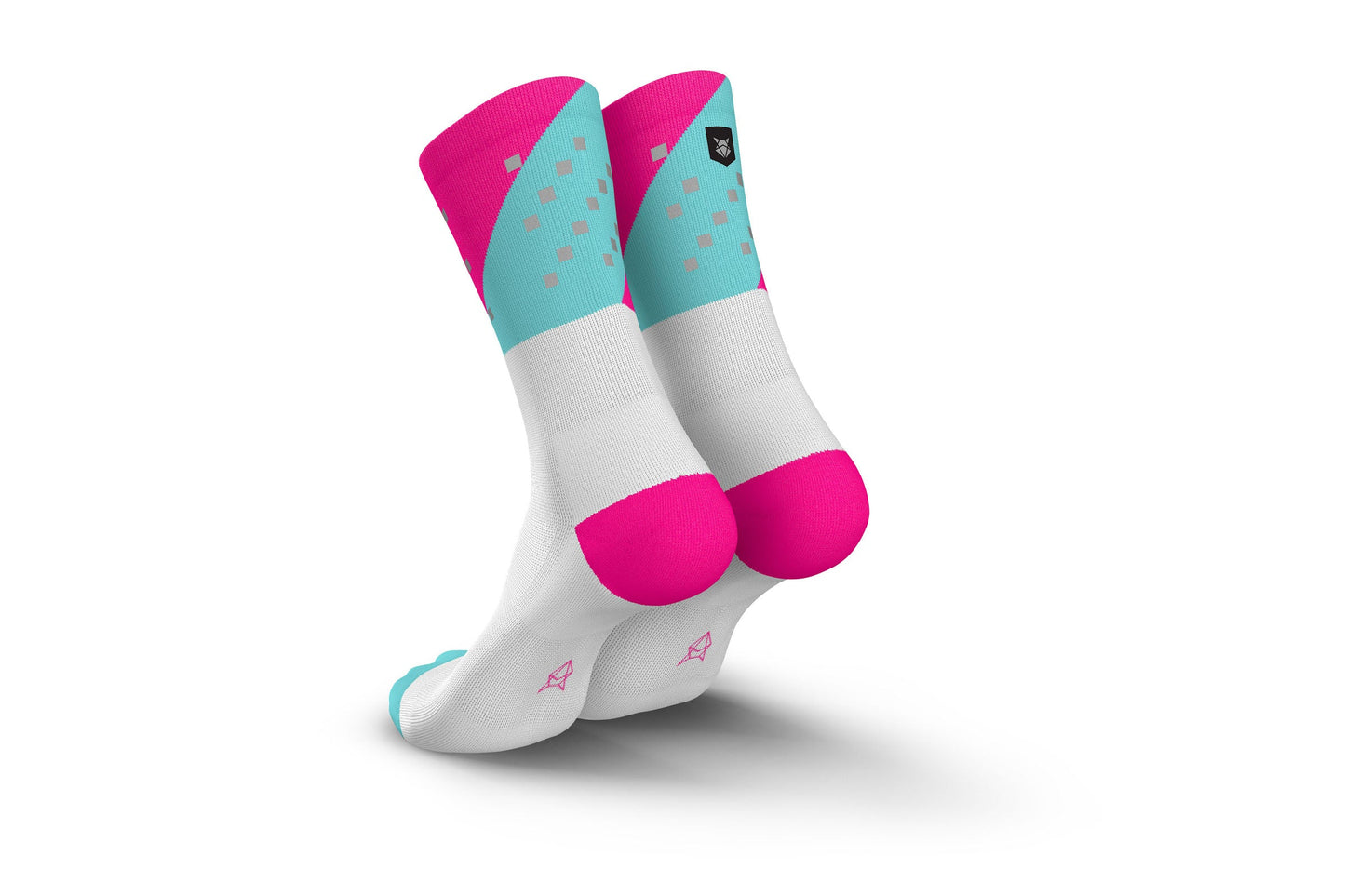 INCYLENCE HIGH-VIZ V4 反光跑步機能襪 PINK MINT