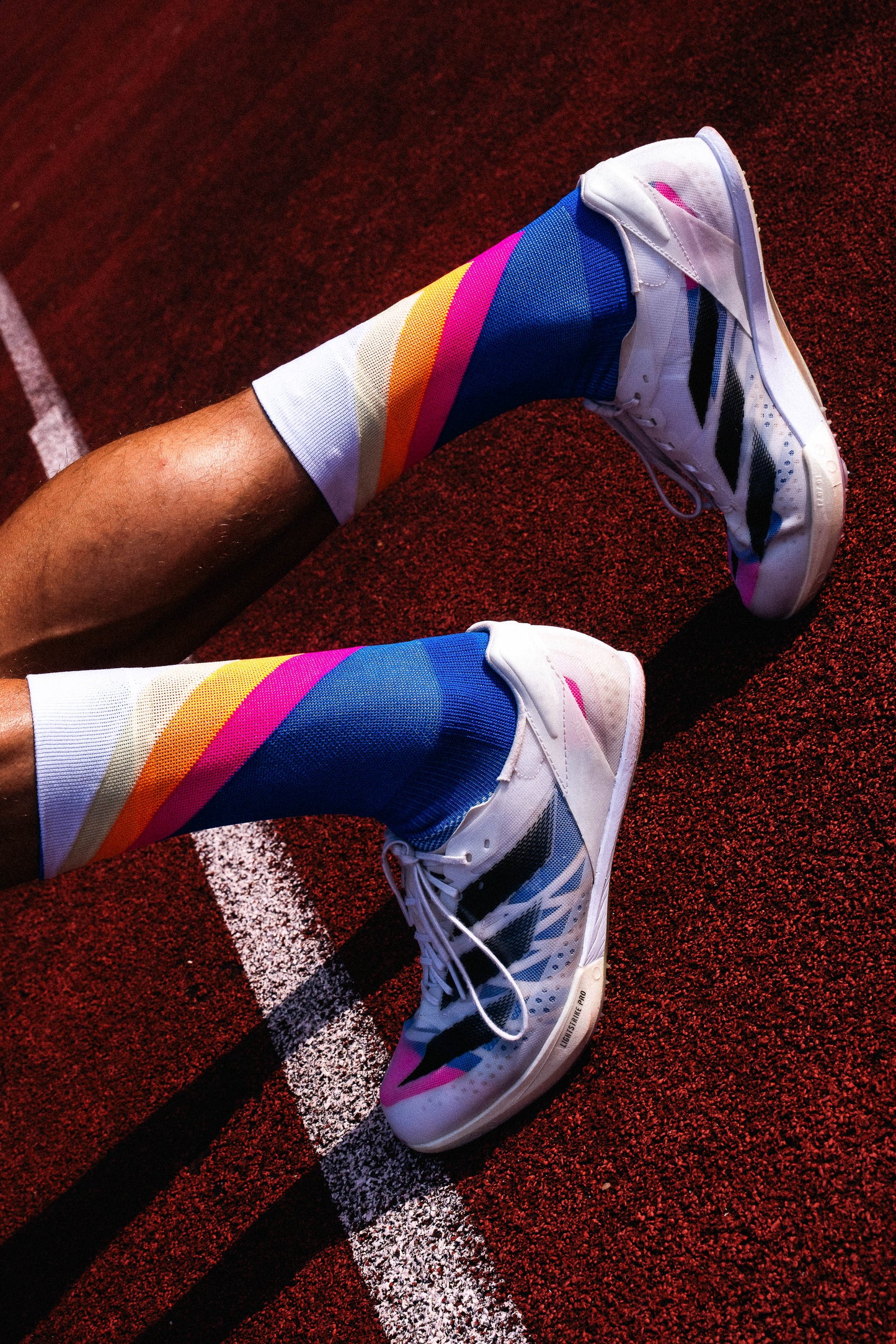 INCYLENCE 跑步運動機能襪 GRADES BLUE YELLOW