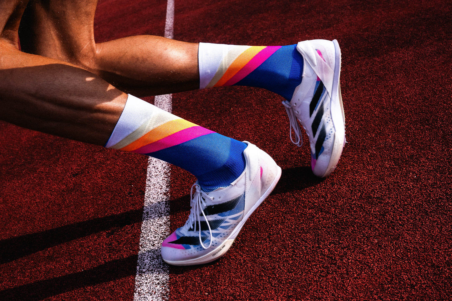 INCYLENCE 跑步運動機能襪 GRADES BLUE YELLOW