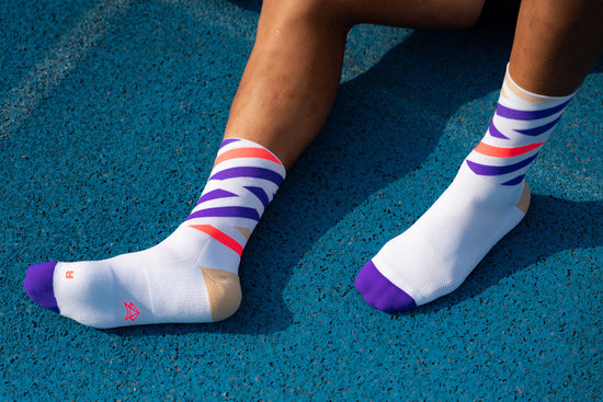 INCYLENCE 跑步運動機能襪 Platforms White Purple