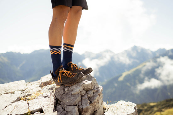 INCYLENCE MERINO LIGHT 羊毛機能襪 LANES NAVY ORANGE