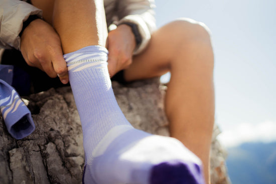 INCYLENCE MERINO LIGHT 羊毛機能襪 LANES PURPLE LIGHT PINK