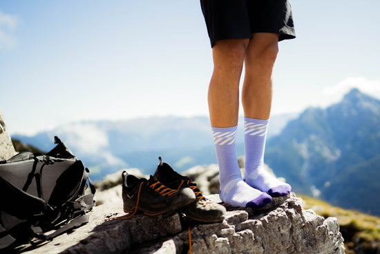 INCYLENCE MERINO LIGHT 羊毛機能襪 LANES PURPLE LIGHT PINK