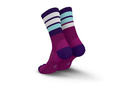 INCYLENCE MERINO STRIVE 羊毛運動機能襪 MAGENTA CYAN