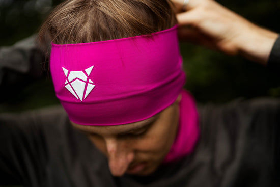 INCYLENCE 寬版頭帶 V1 MAGENTA WHITE