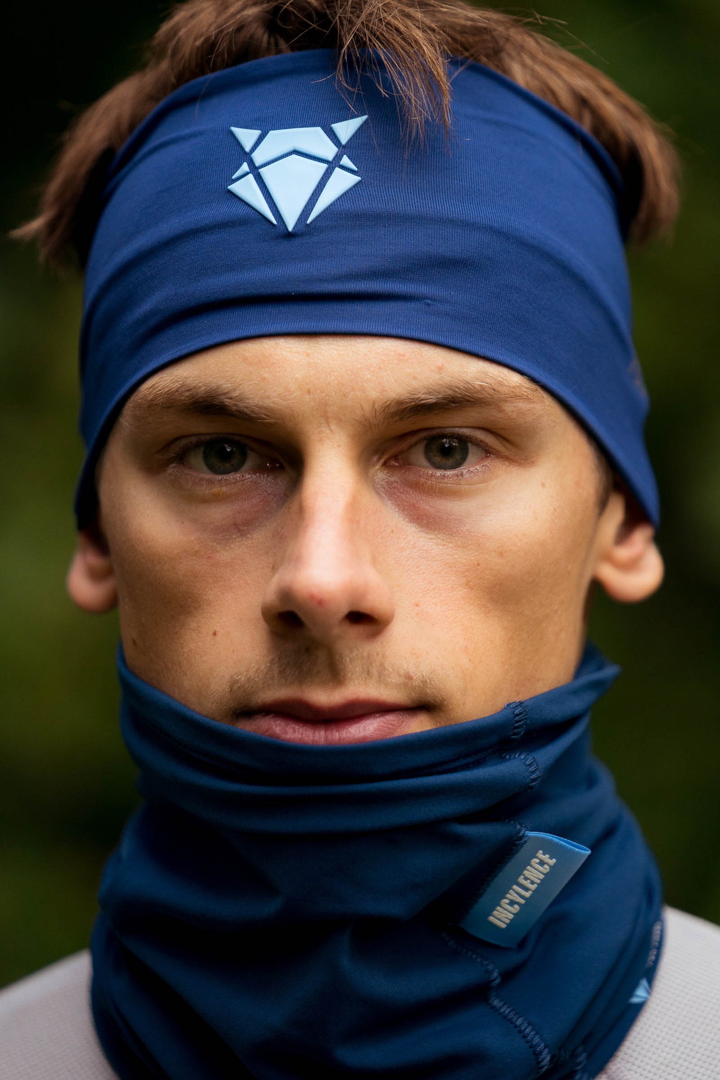 INCYLENCE 寬版頭帶 V1 NAVY SKY BLUE