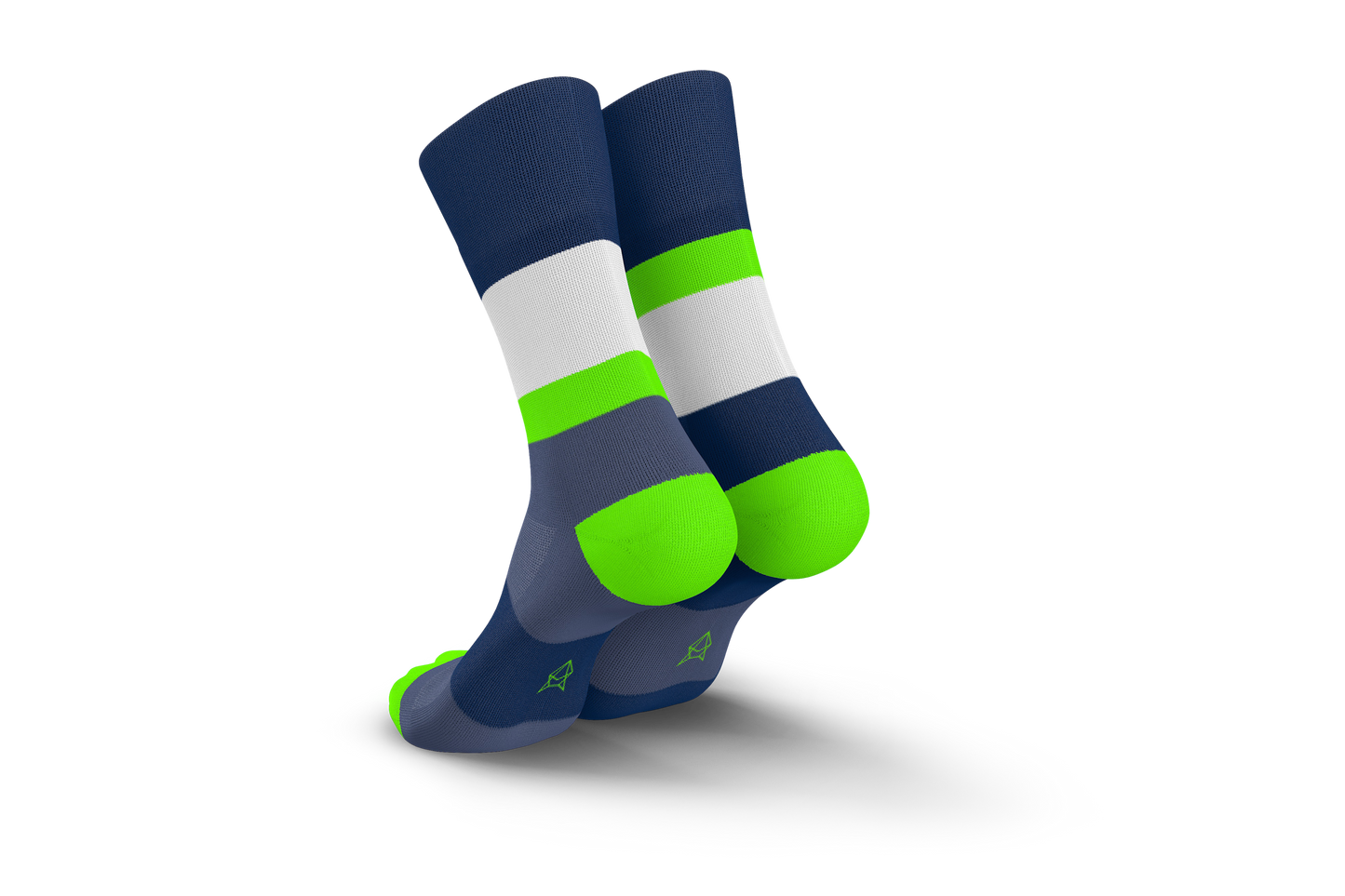 INCYLENCE 跑步運動機能襪 BANDS NAVY GREEN