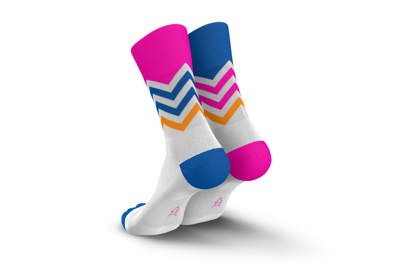 INCYLENCE 跑步運動機能襪 VOLTS BLUE PINK