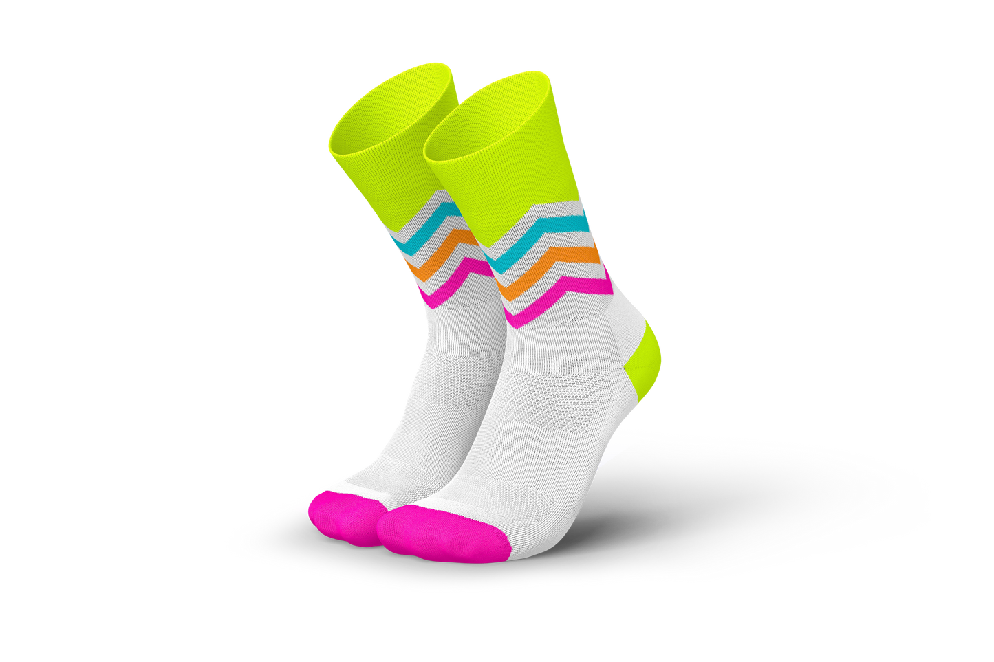 INCYLENCE 跑步運動機能襪 VOLTS CANARY PINK