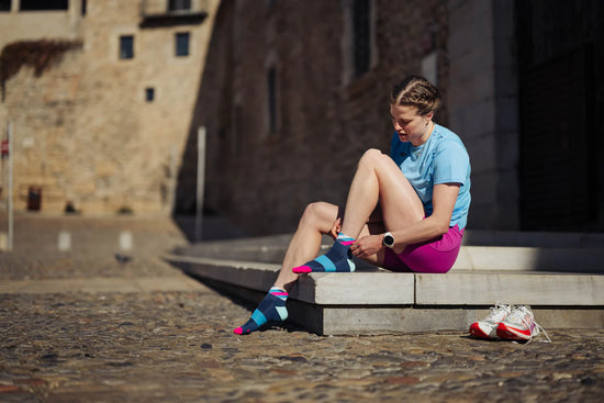 INCYLENCE 跑步運動機能短襪 LOOPS SHORT ZUCCHERO PINK