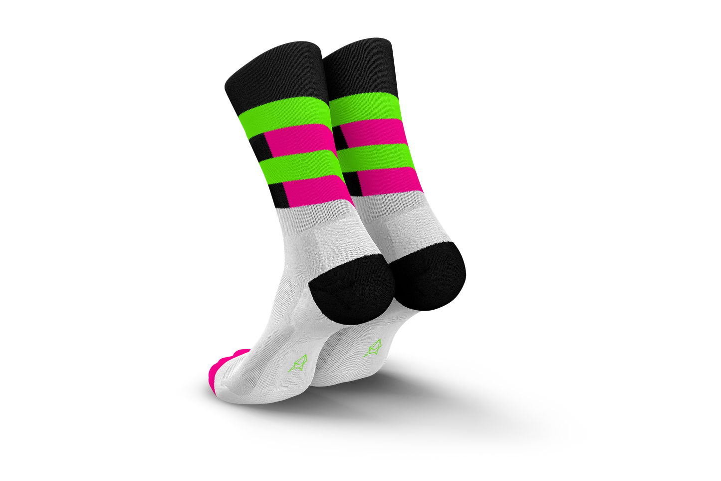 INCYLENCE 三鐵運動機能襪 SPIRALS BLACK GREEN