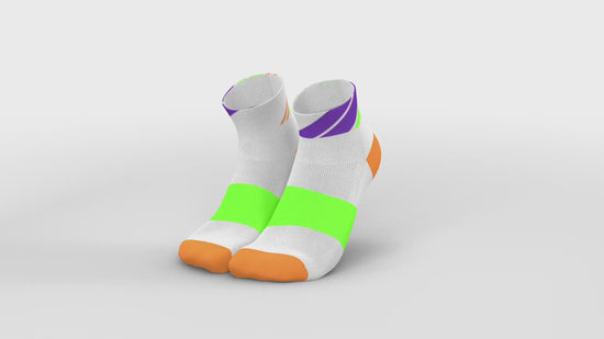 在圖庫查看器中加載和播放視頻， INCYLENCE 跑步運動機能短襪 Ladders Short Orange Green
