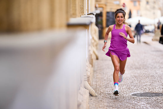 INCYLENCE 跑步運動機能襪 Grades Blue Pink